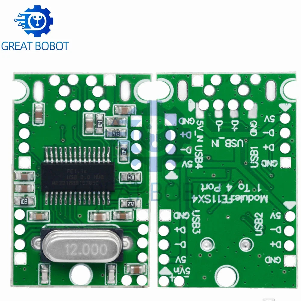 USB 2.0 Hub Module – 1-to-4 Port Expansion Adapter Board