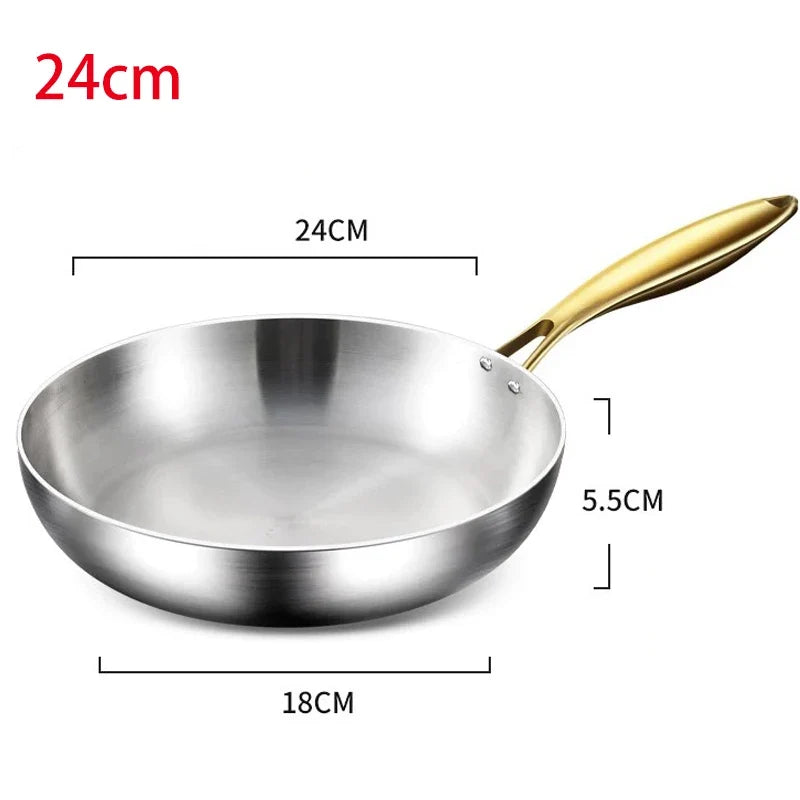 KEMORELA 316 Stainless Steel Frying Pan – Uncoated Skillet
