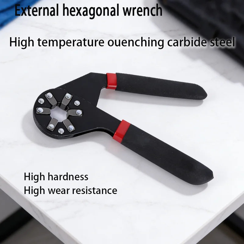 Magic Wrench 6 & 8 Inch Adjustable Hex Multi-Tool Wrench