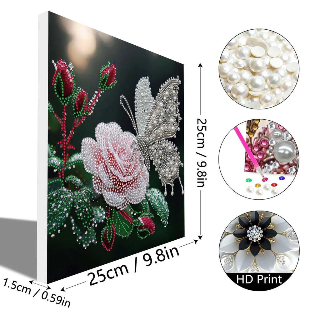 Pearl Gem Diamond Art Painting Frame 9 84x9 DIY Craft Adults Home