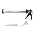 Air Caulking Gun Aluminum Tube Silicone Caulk Tool 10 Nozzles Tools