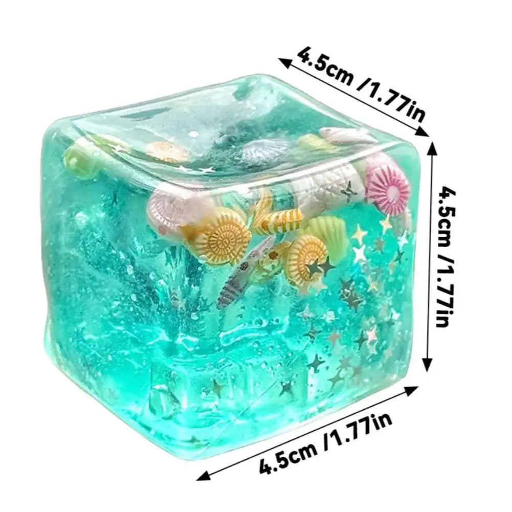 Ocean Squishy Sensory Fidget Cube – Tactile Focus Toy