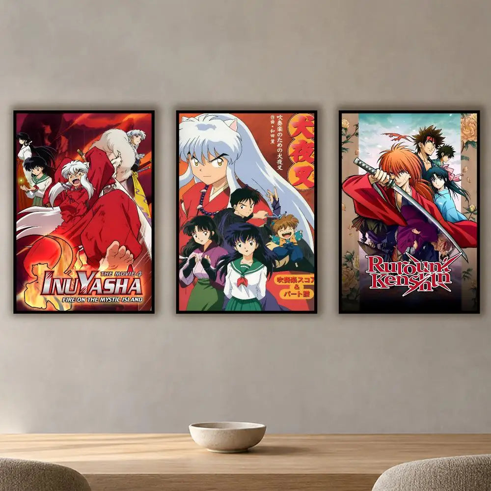 Inuyasha Waterproof PVC Poster Stickers – Anime Wall Décor