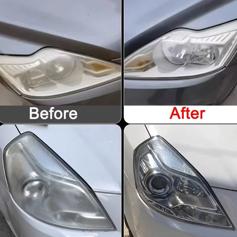 Car Headlight Restoration Polishing Kit & Cleaning Paste