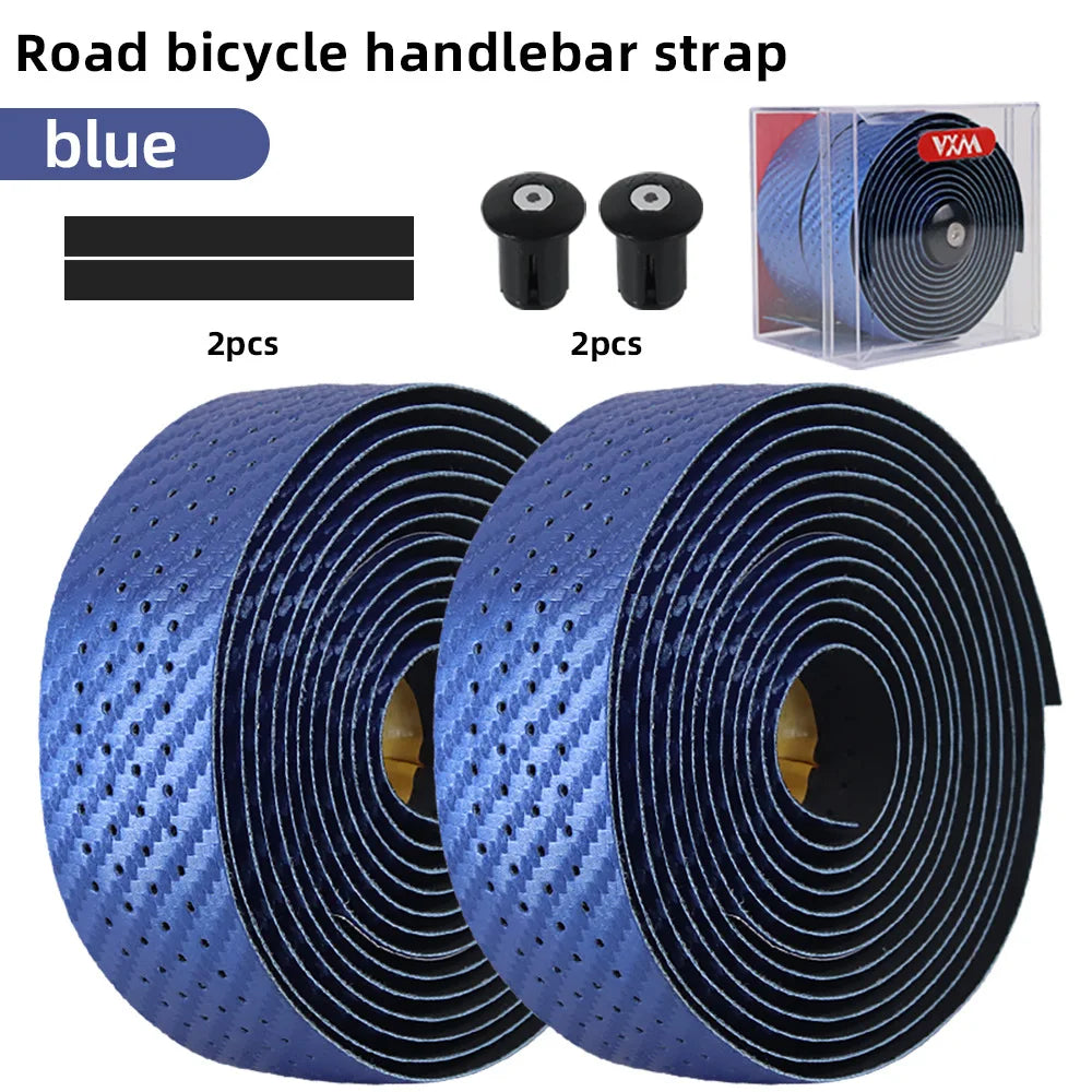 Road Bike Handlebar Tape – Carbon PU Non-Slip Drop Bar Wrap