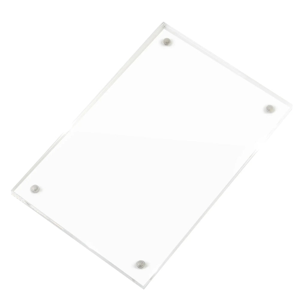 Magnetic Acrylic Photo Frame | Clear Desk Display Stand