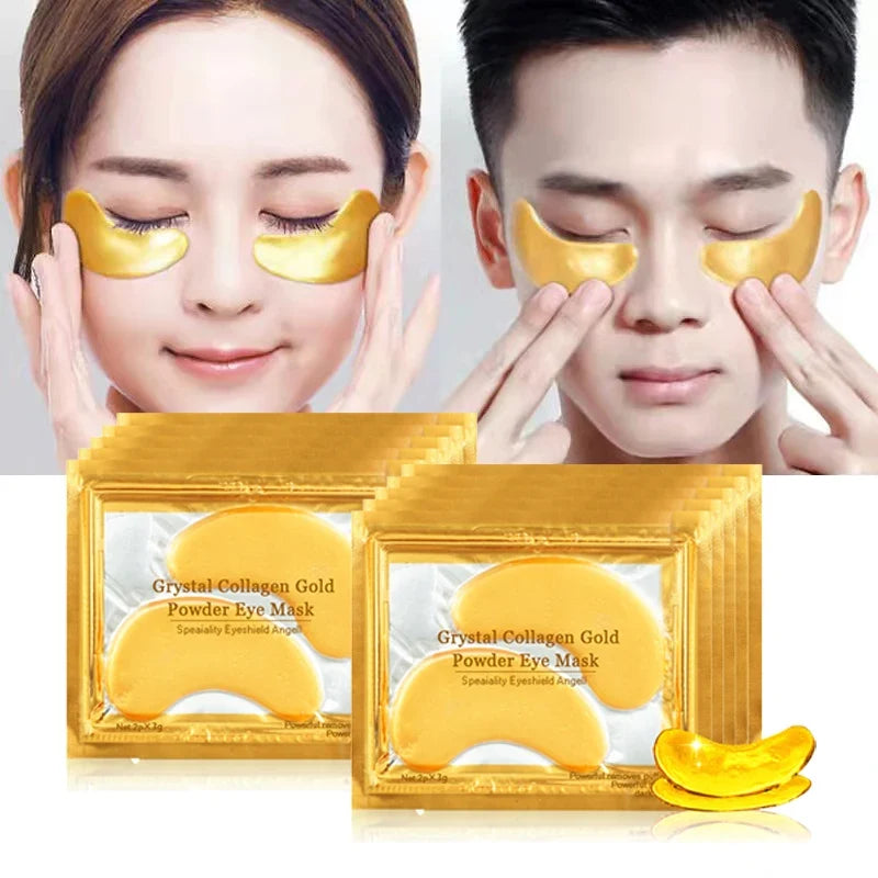 BIOAOUA 50 Pairs Gold Collagen Eye Patches – Dark Circles