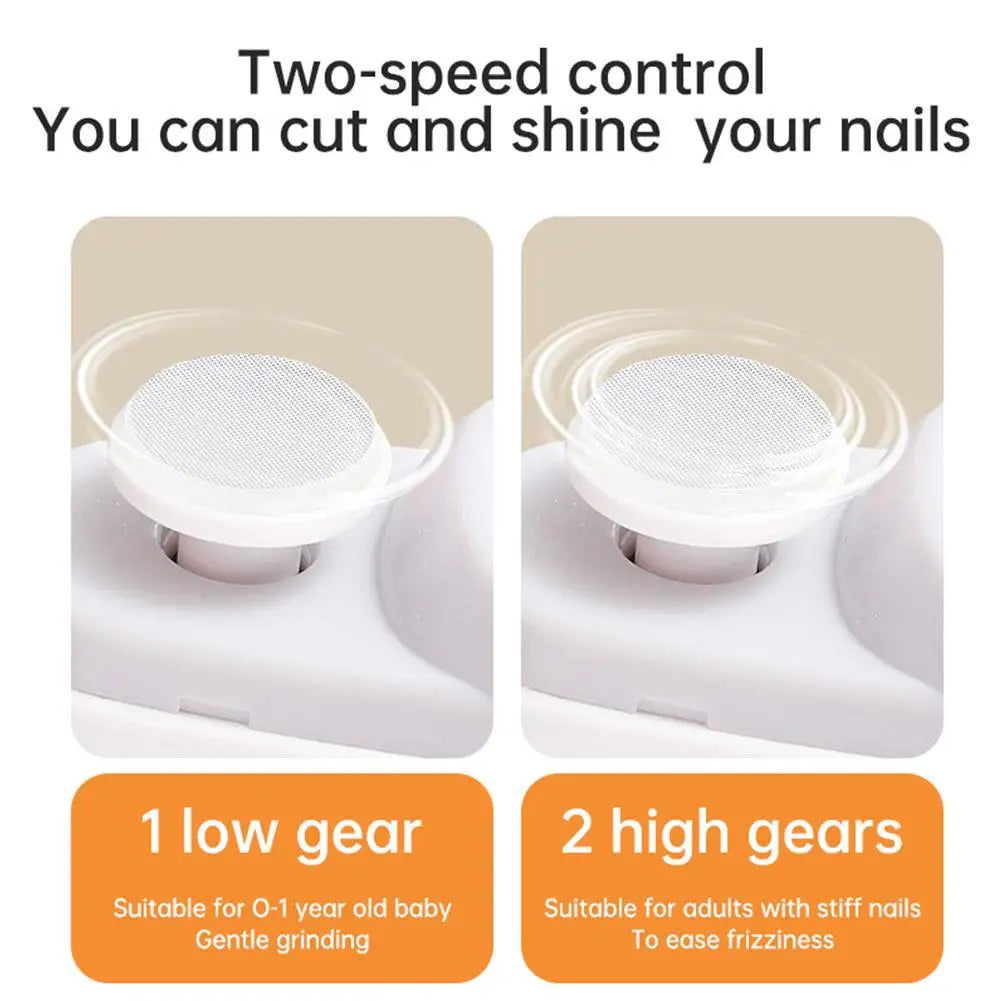 Electric Nail Trimmer USB Rechargeable with LED Light – All Ages