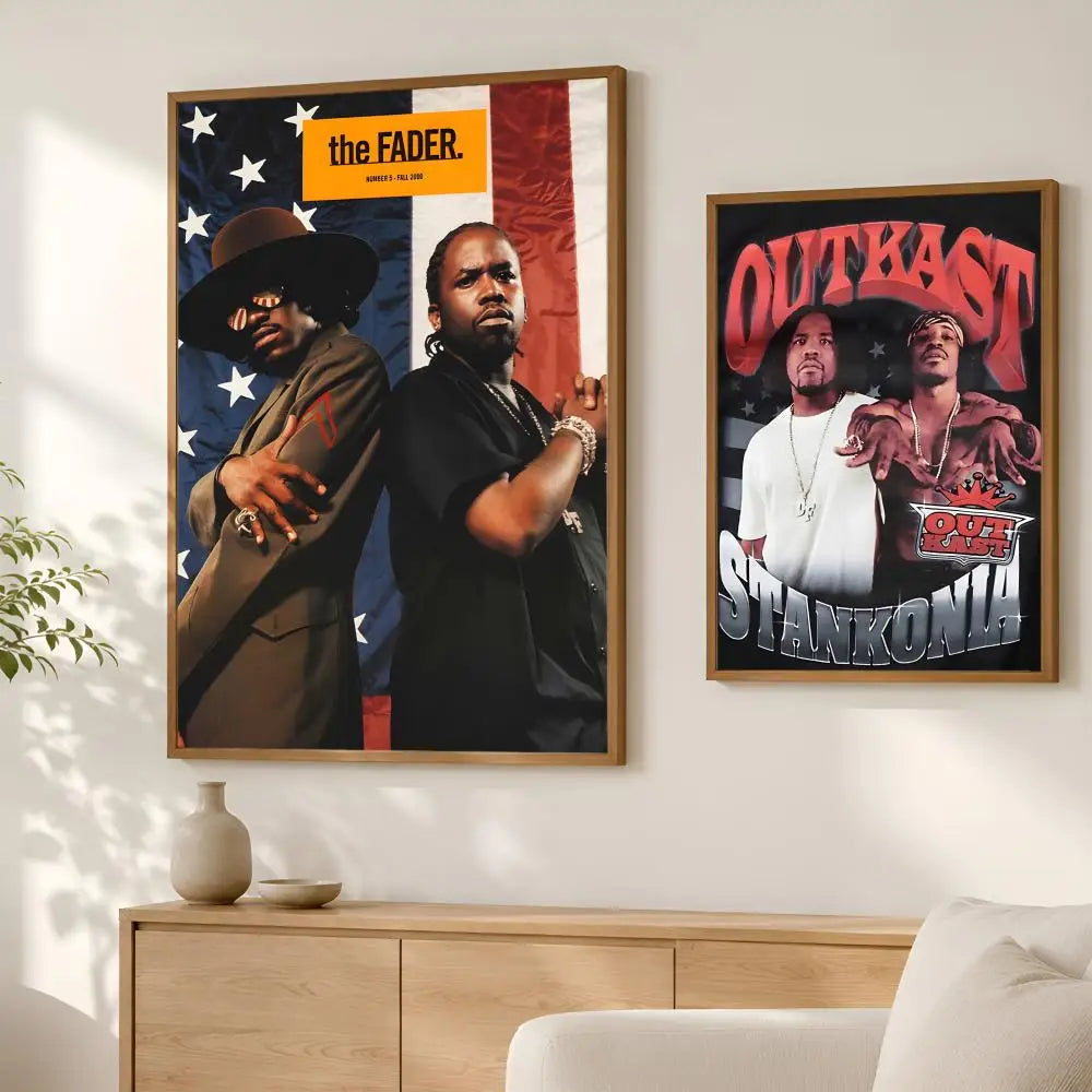 OutKast Band Poster – Self-Stick HD PVC Waterproof Wall Art
