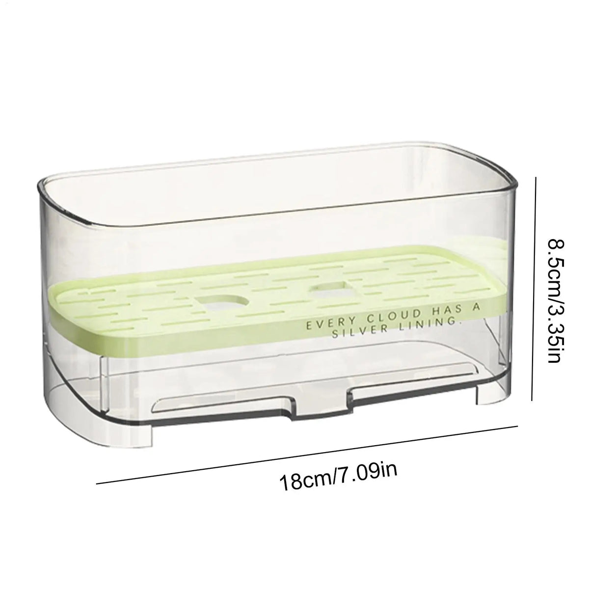 Self-Draining Sponge Holder Sink Caddy Kitchen Organizer