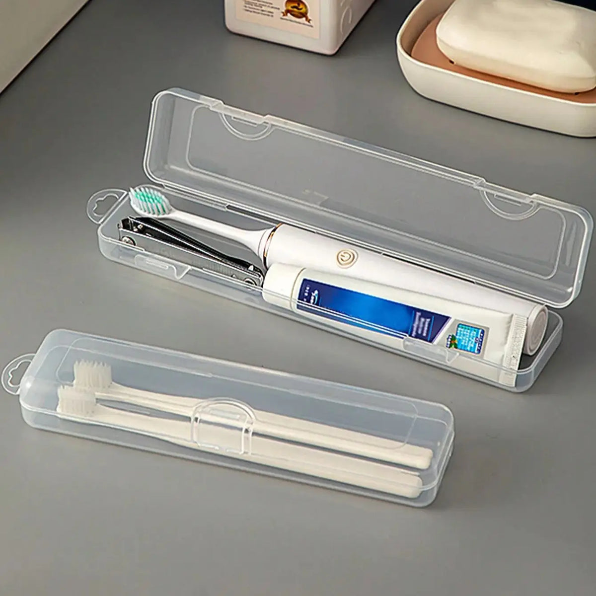 Travel Business Portable Transparent Toothbrush Box Electric