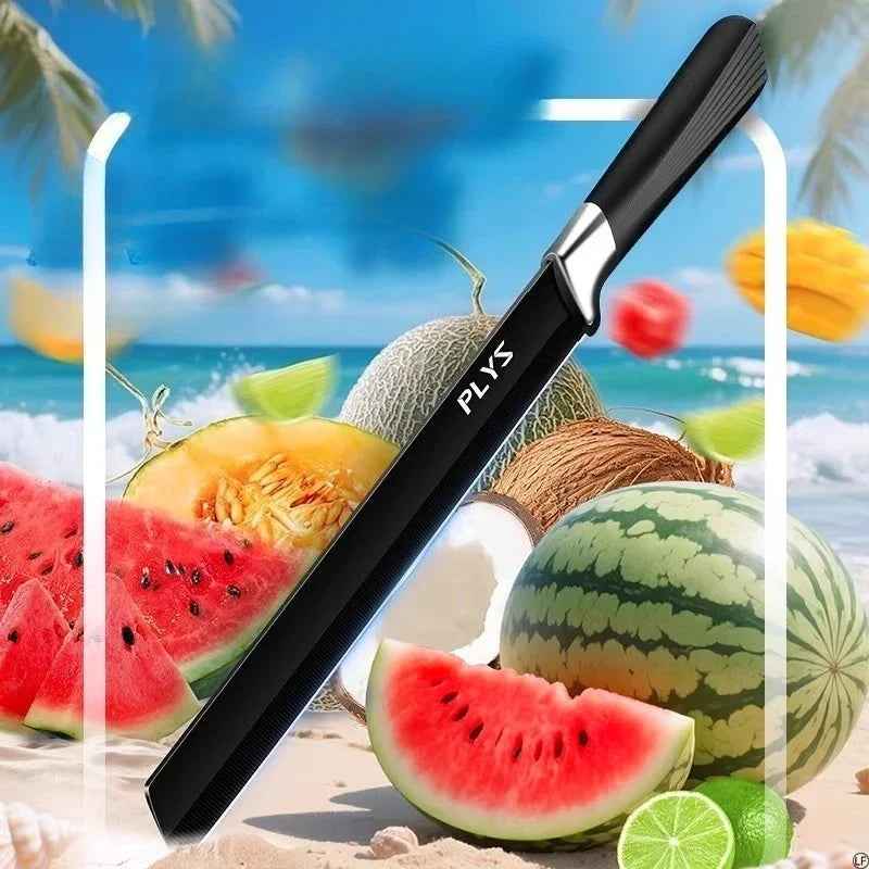 Stainless Steel Watermelon & Fruit Knife – Extended Melon Slicer