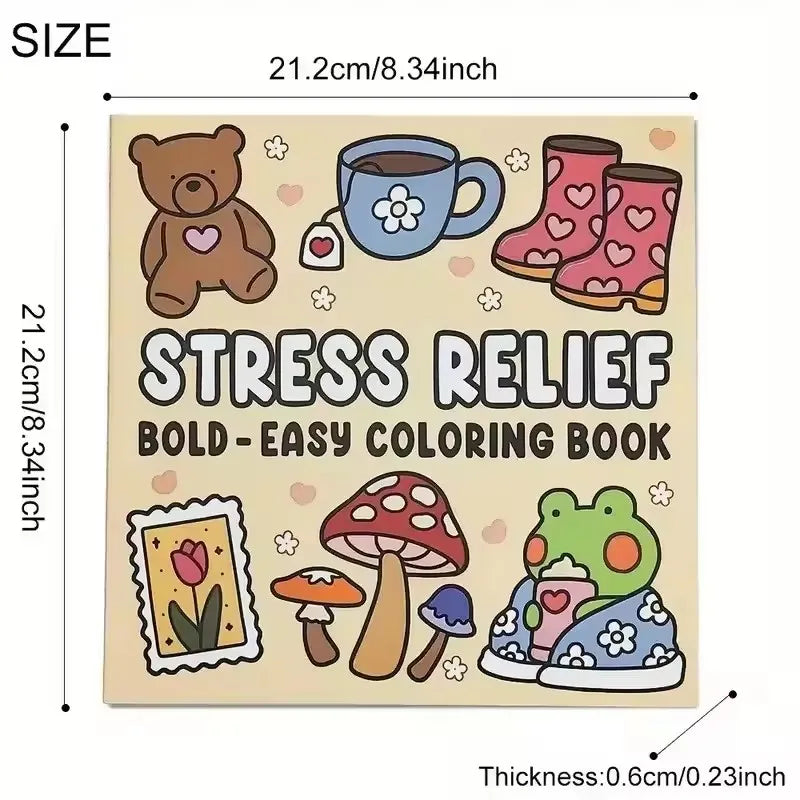 Cozy Coloring Books Adults Teens Stress Relief Creative Fun Activity