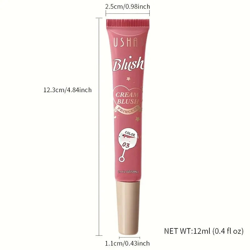 USHAS Korean Liquid Blush – Multi-Use Cream for Cheeks, Lips & Eyes