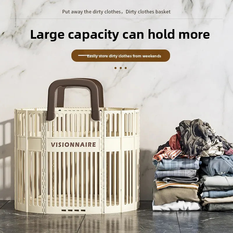 Extra Large Foldable Laundry Hamper | Collapsible Clothes Basket