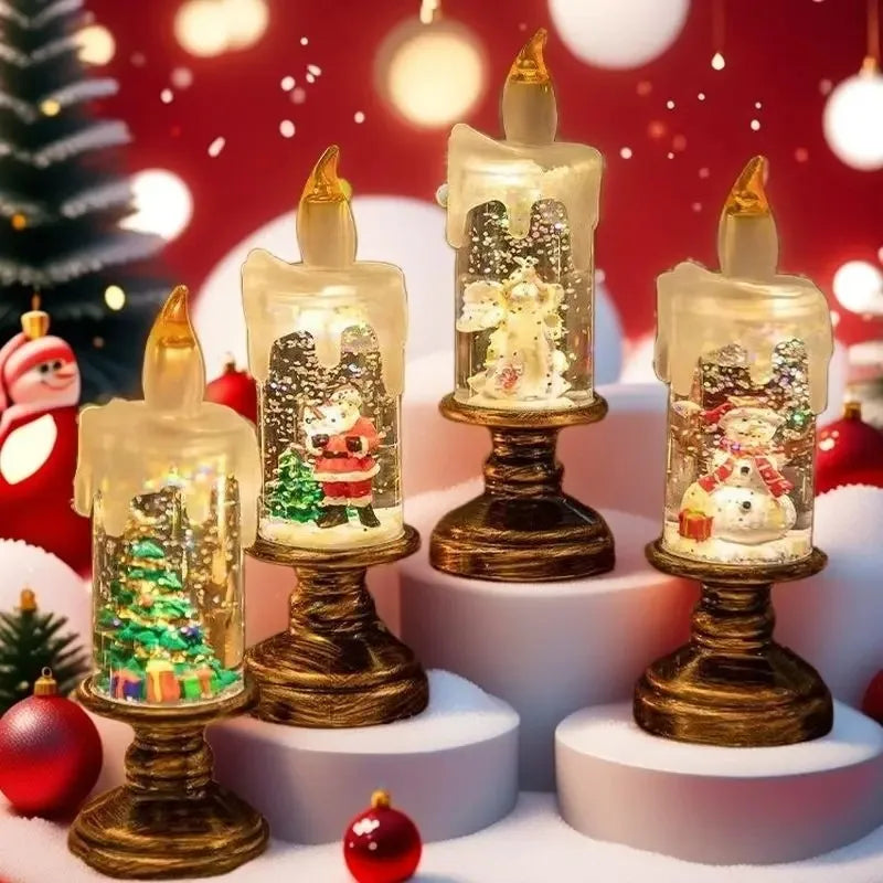 Christmas Candle Night Light Desktop Decoration LED Luminous Ambient