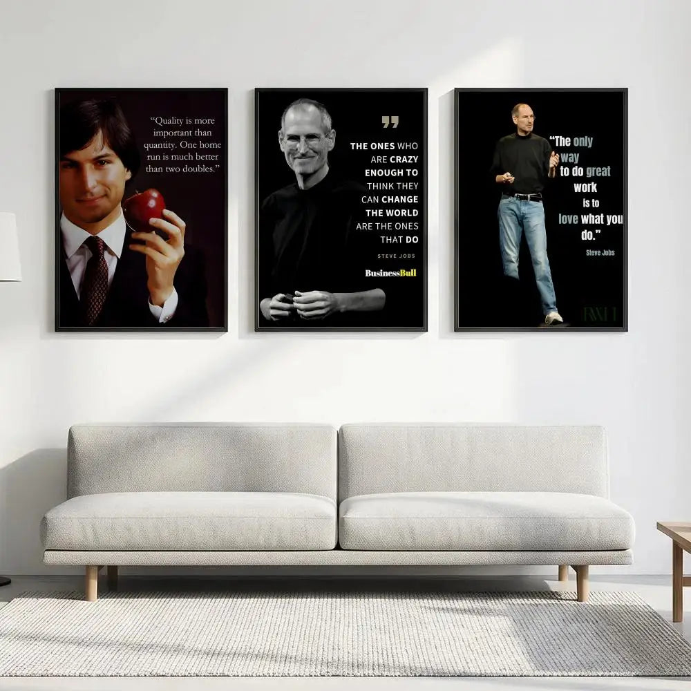 Steve Jobs Quote Poster – HD Waterproof Sticky Wall Art Decor