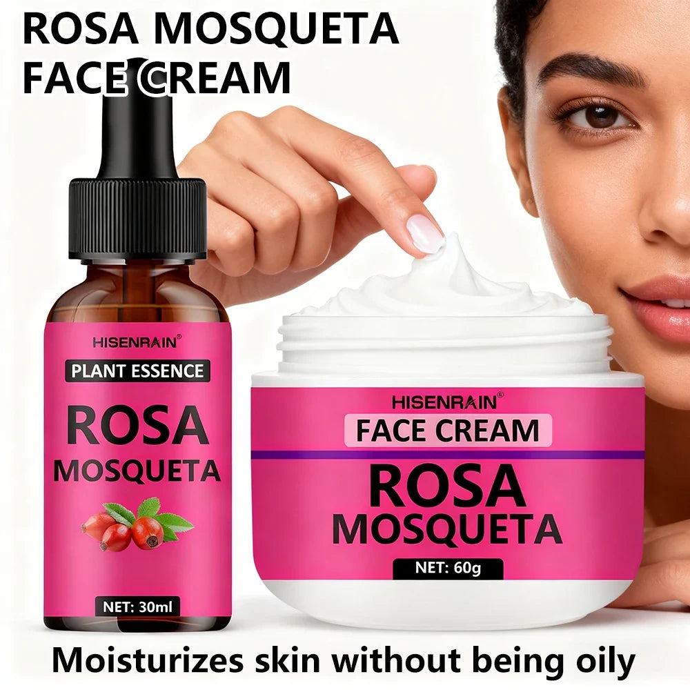 HISENRAIN Rosehip Serum & Cream Set – Brightening & Hydrating