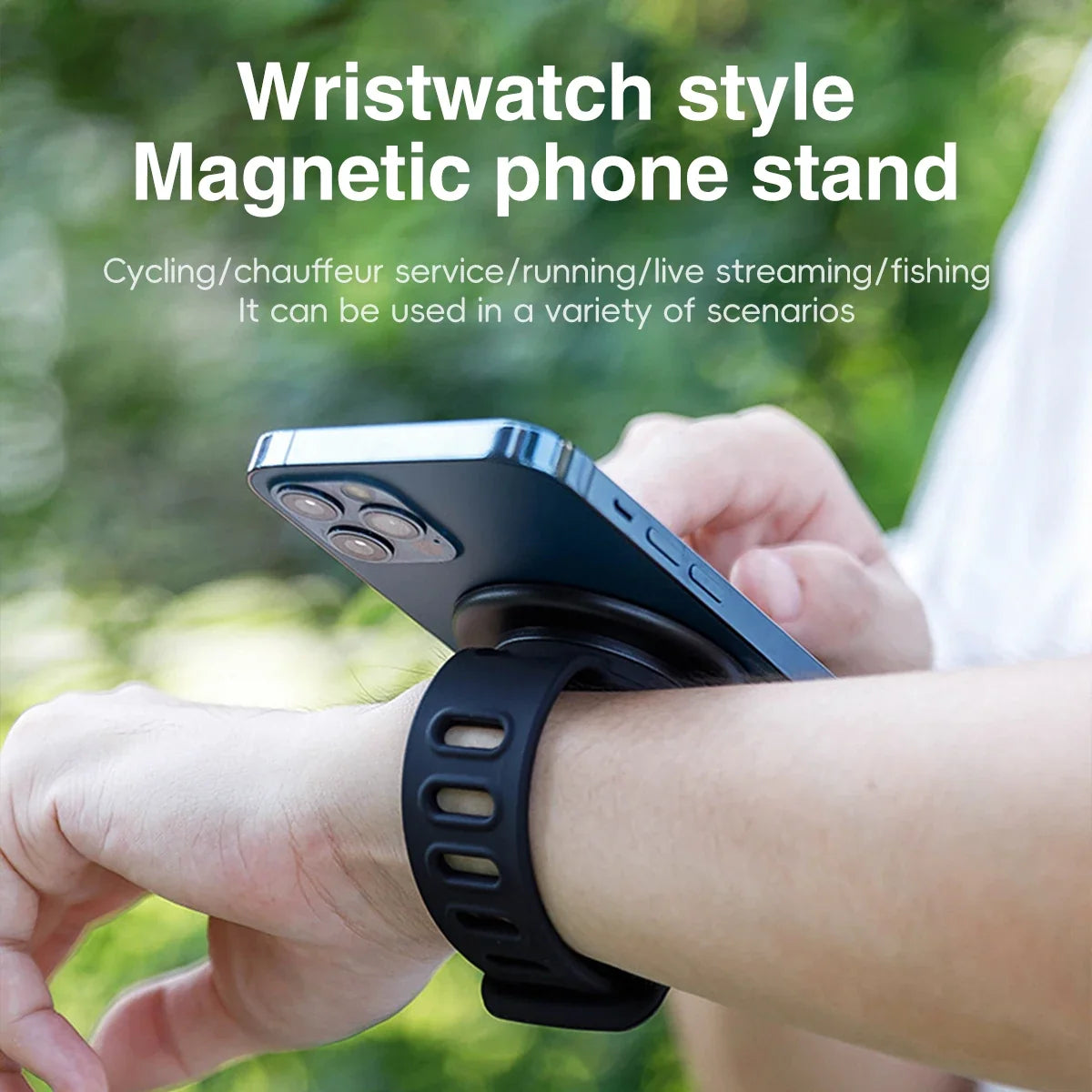 MagSafe Magnetic Wristband Phone Holder | Sports iPhone Mount