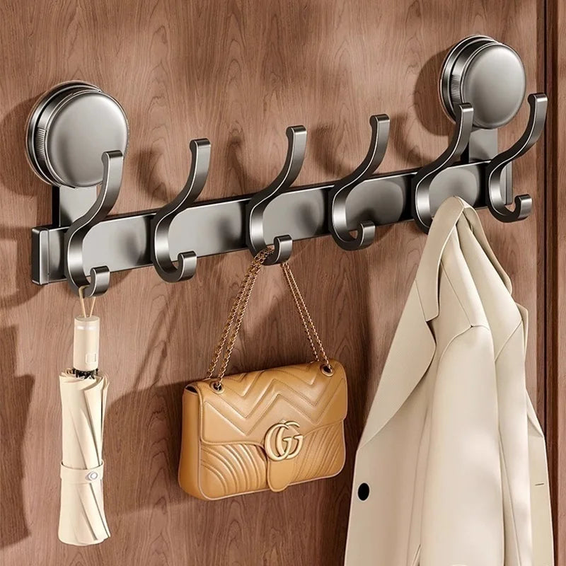 8-Hook No-Drill Suction Cup Wall Hooks | Kitchen & Bathroom