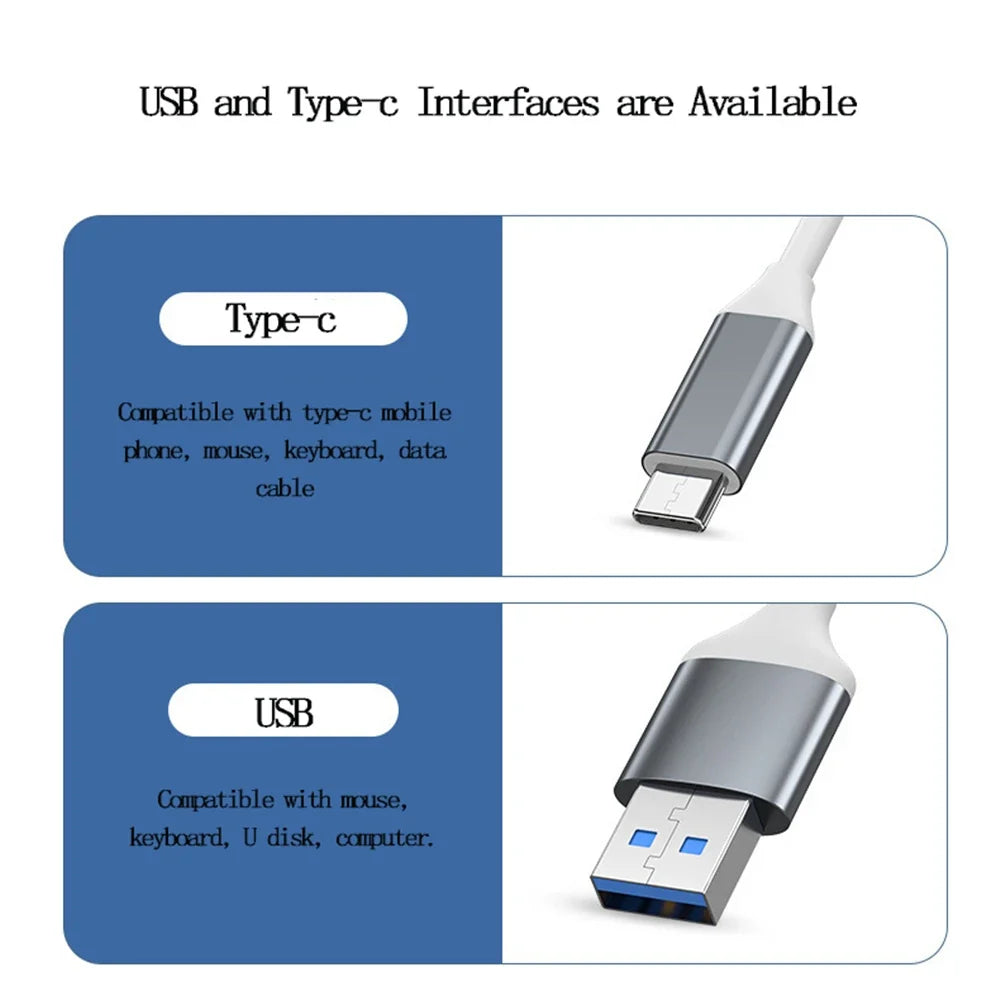 USB-C to 4-Port USB 3.0 Hub OTG Adapter | 5Gbps MacBook PC
