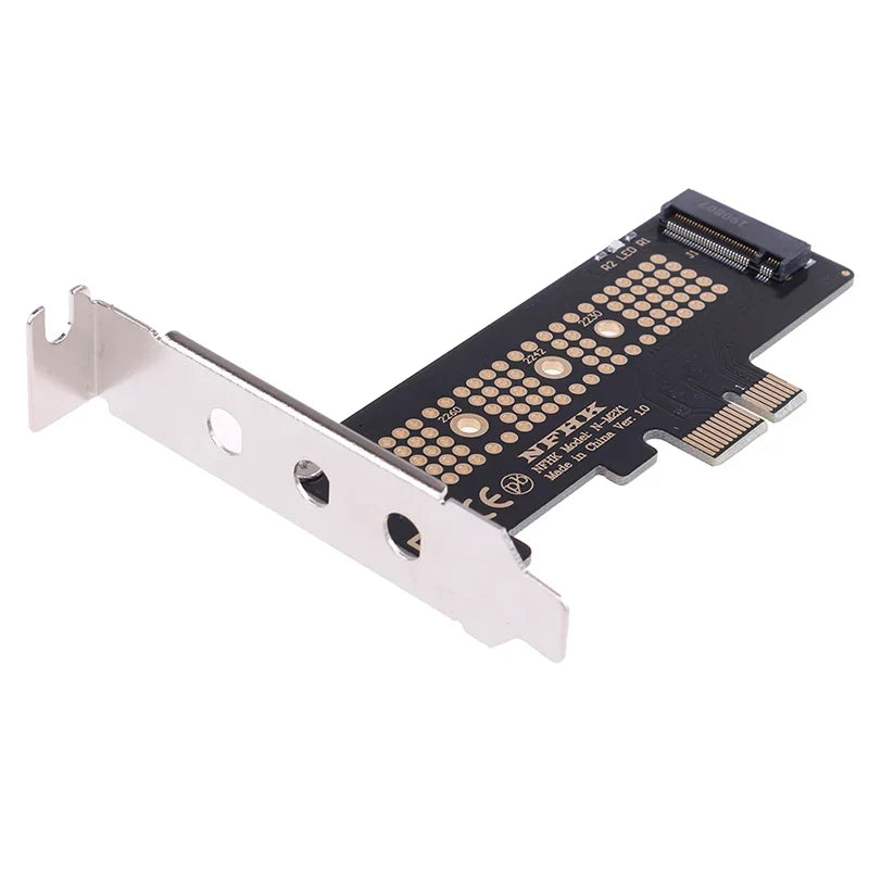 M.2 NVMe NGFF SSD to PCIe x1 Adapter Card + Half-Height Bracket