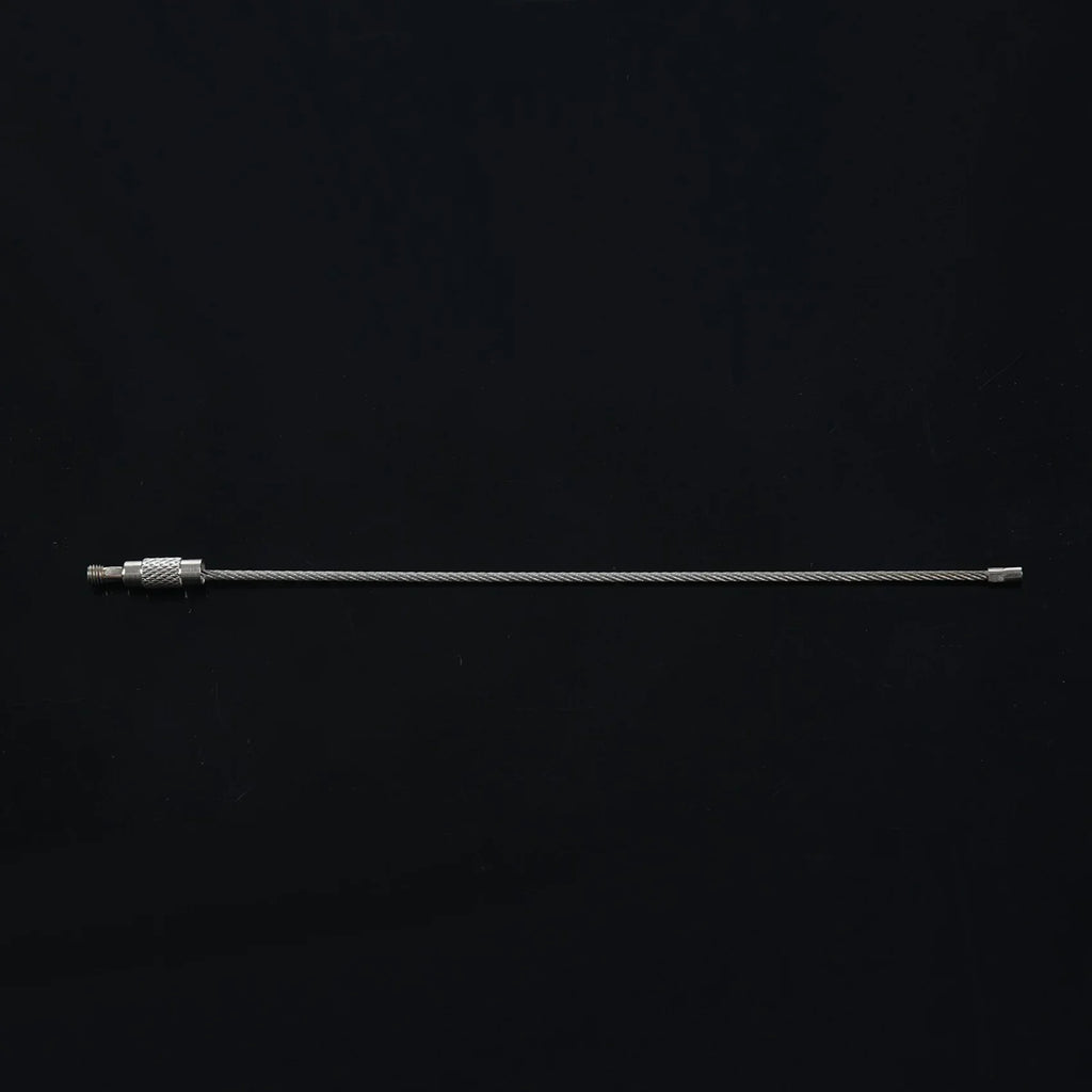 A36T- Stainless Steel Screw Locking Wire Keychain Cable Key Rings