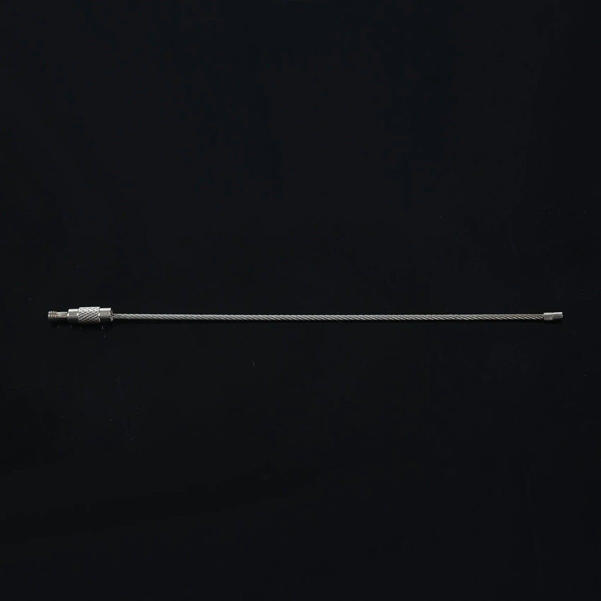 A36T- Stainless Steel Screw Locking Wire Keychain Cable Key Rings