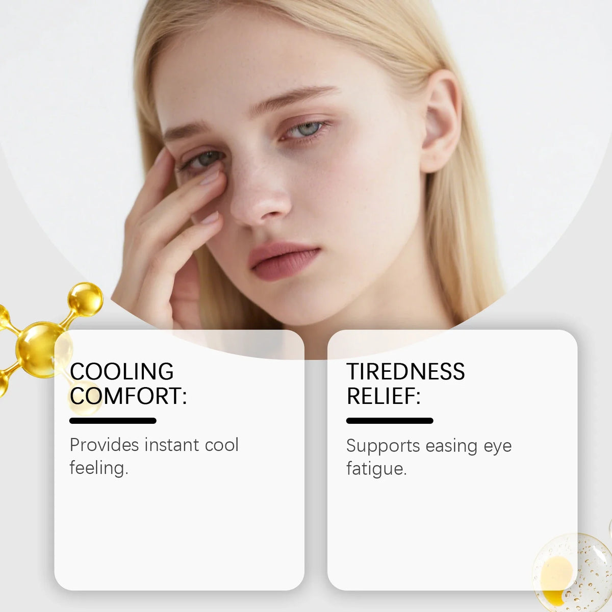 Cooling Under Eye Gel Patches – Dark Circles & Puffiness Relief