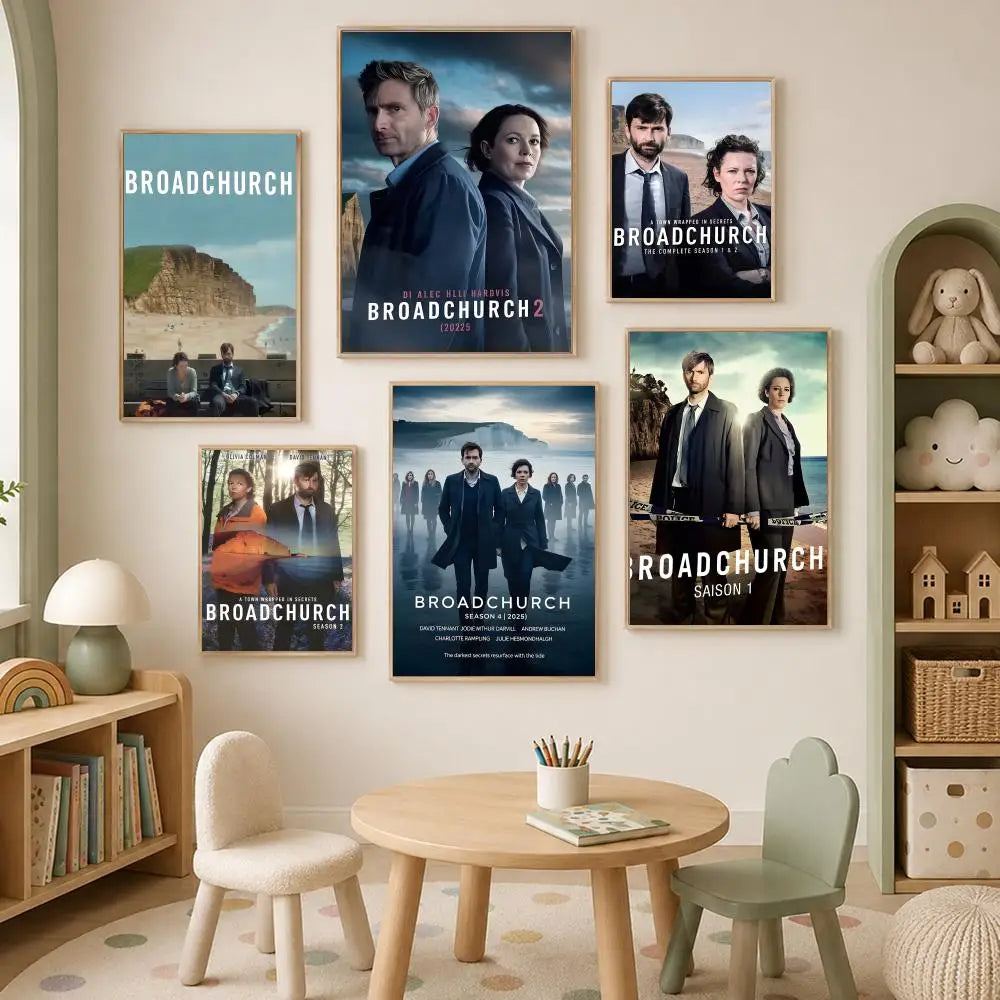 Broadchurch HD PVC Self-Stick Wall Art Poster | Waterproof Decor
