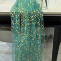 Gold Sequin Glitter Table Runner – Elegant Sheer Tablecloth