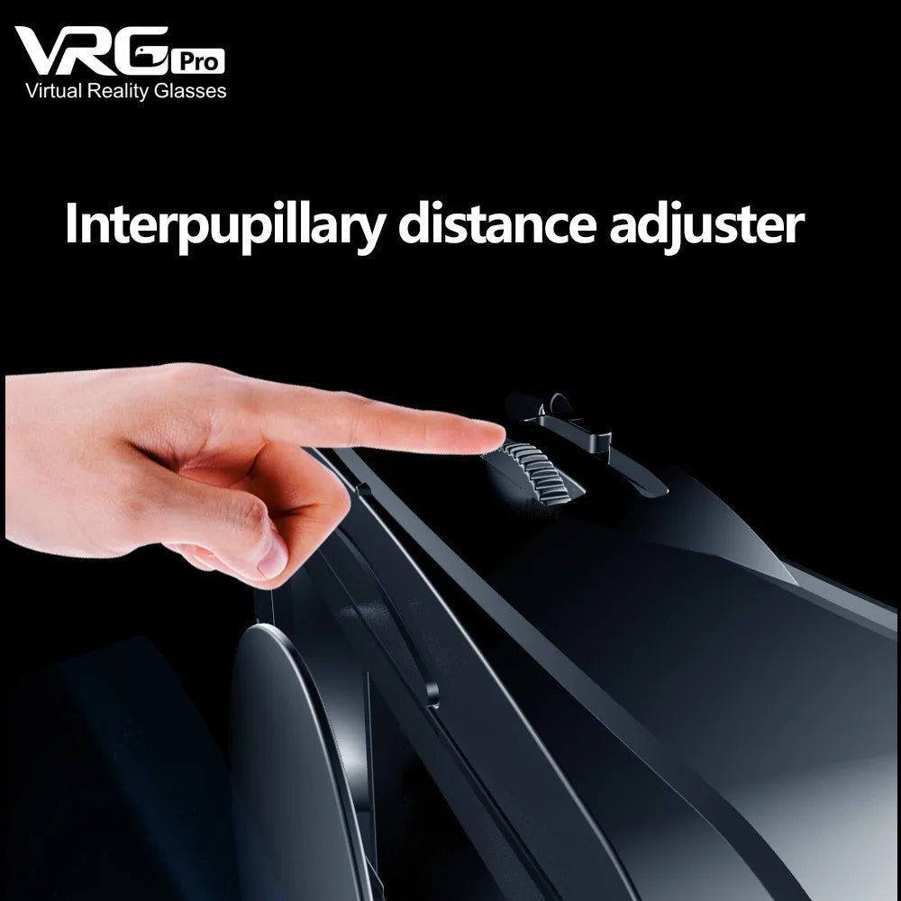 VRG Pro 3D VR Headset Goggles for Smartphone | 120° Wide Angle
