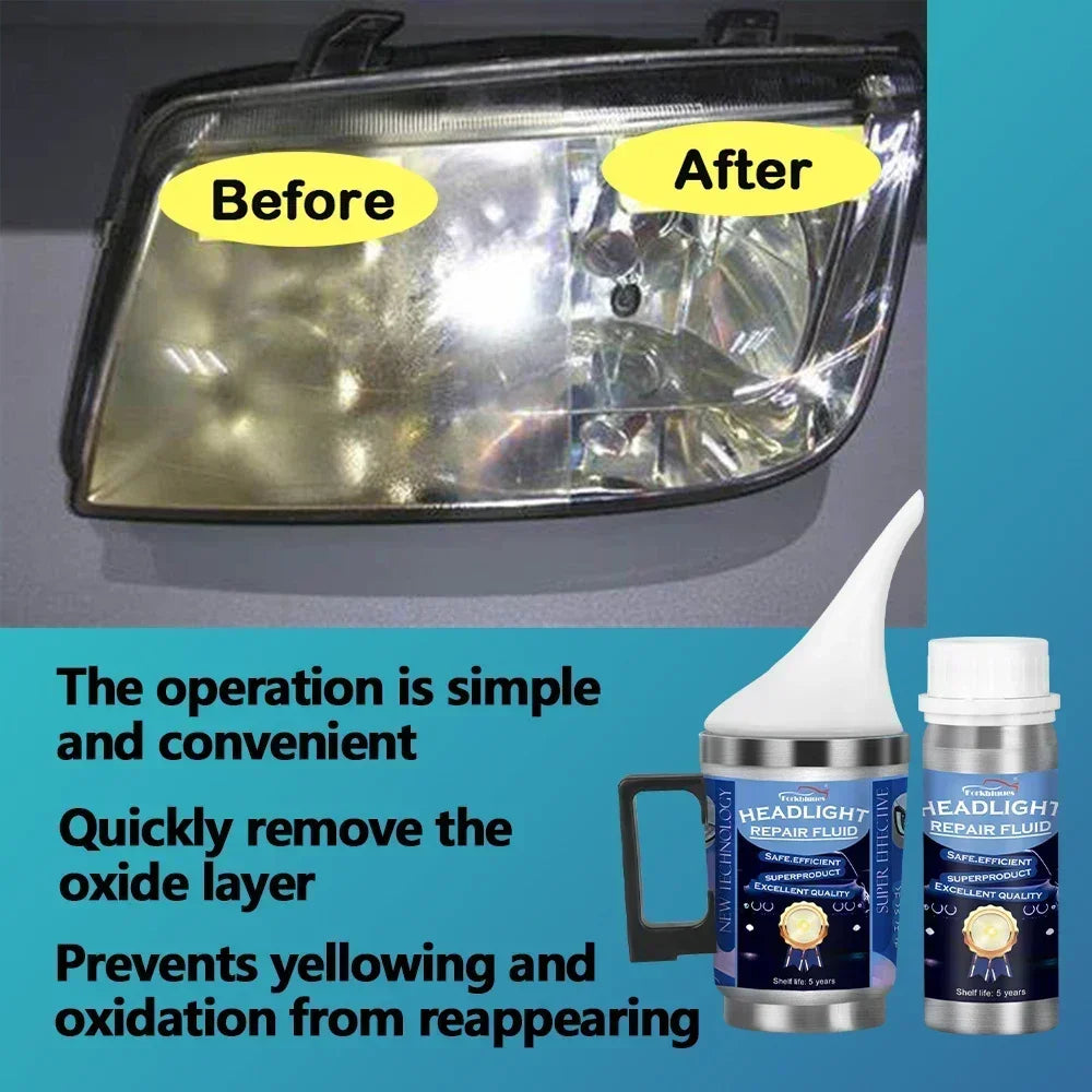 Car Headlights Renovation Polishing Headlight Restoration Workshop