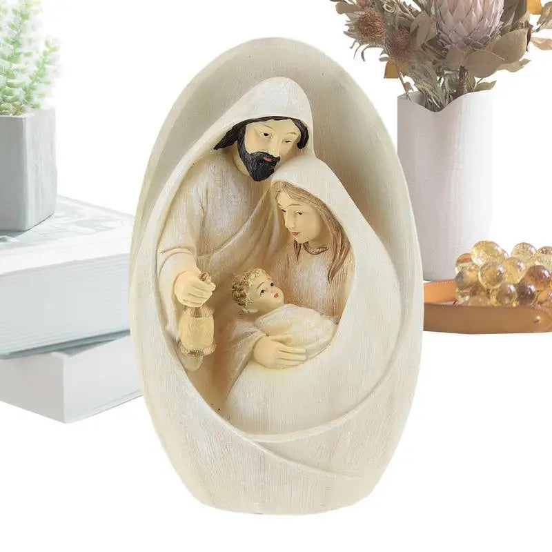 Nativity Scene Figurines Holy Family Statue Resin Sets Christmas