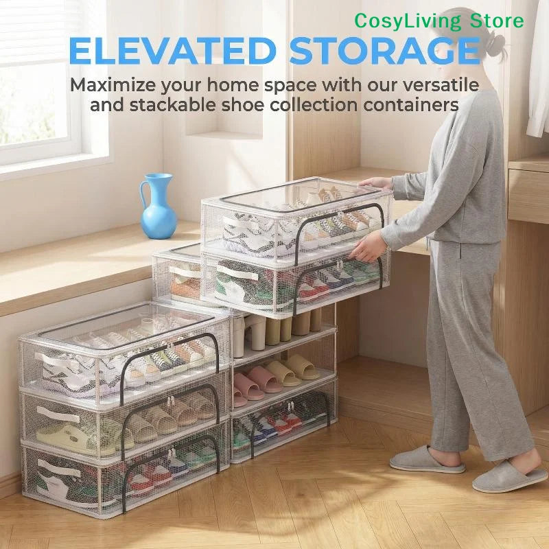 CL Transparent Shoe Storage Box Sports Shoes Heels That Can Be Placed