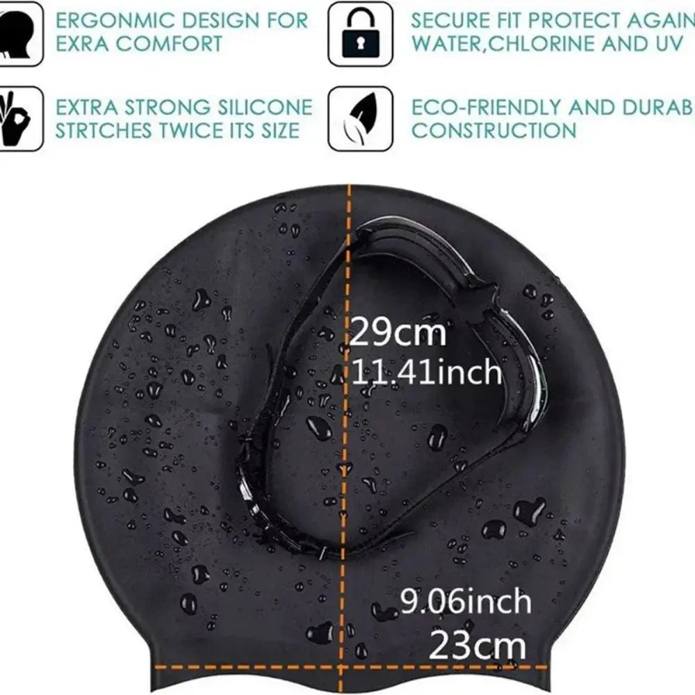 Silicone Swim Cap – Waterproof Snorkeling Cap for Women
