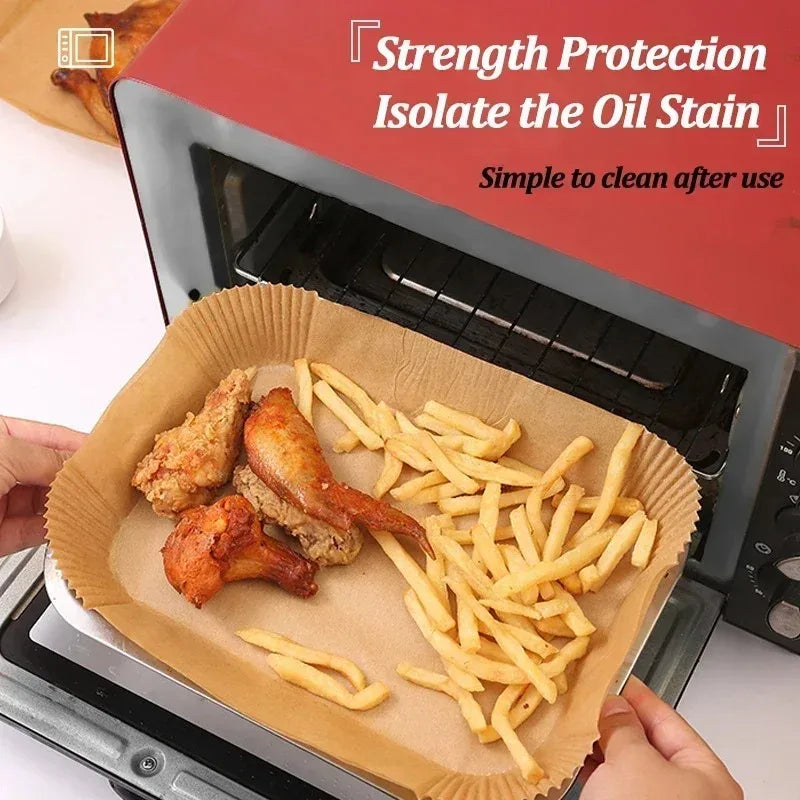 Disposable Air Fryer Parchment Liners | Non-Stick Baking Paper