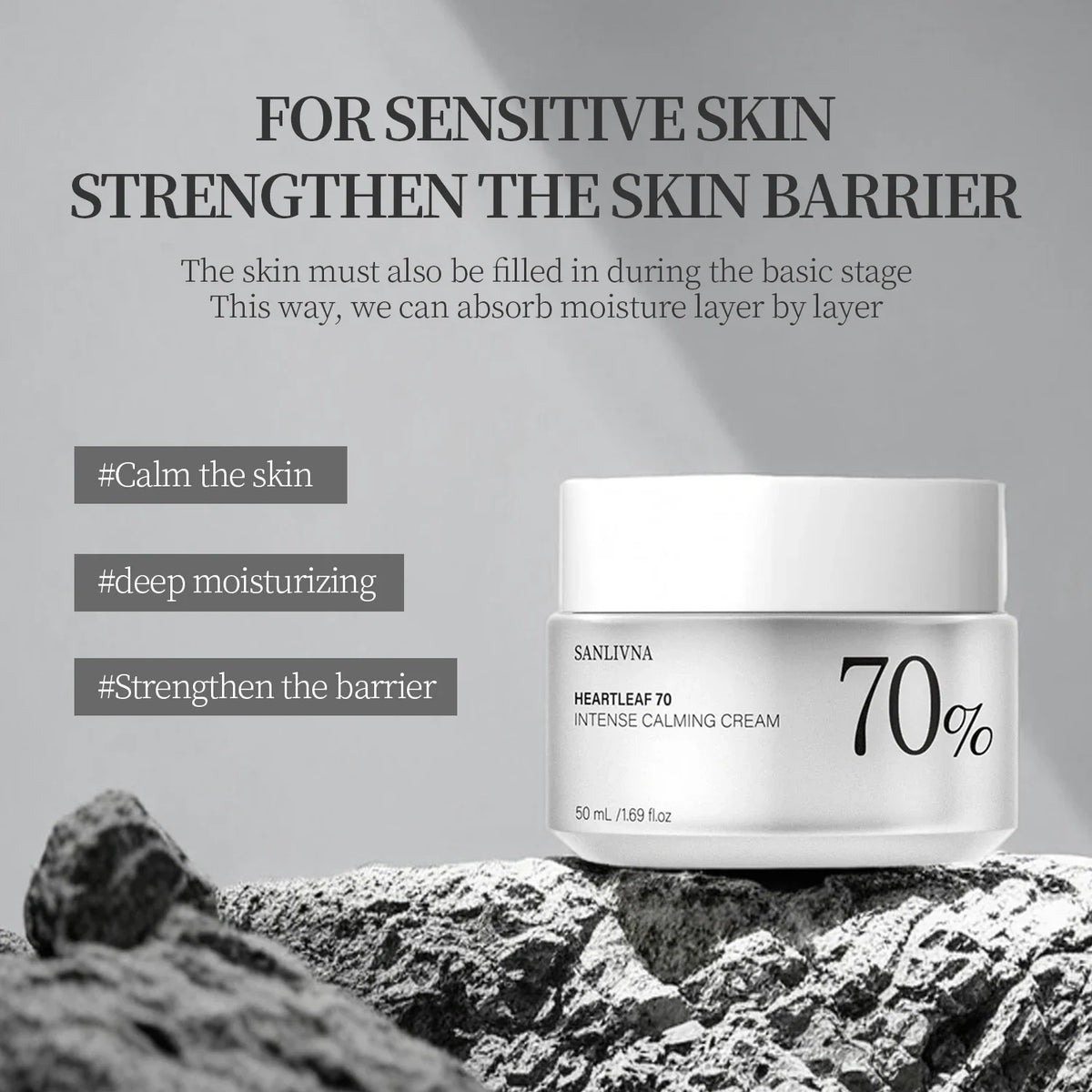 HEARTLEAF 70 Intense Soothing Moisturizing Cream – Dry Skin