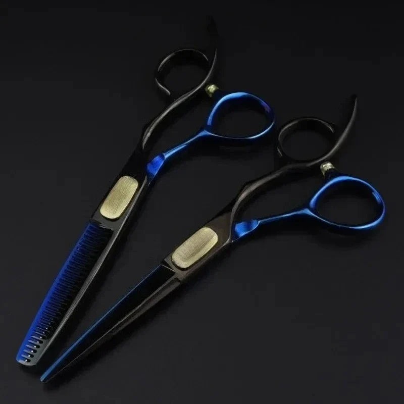 Professional 440C Steel 6" Bull Head Hair Thinning Scissors