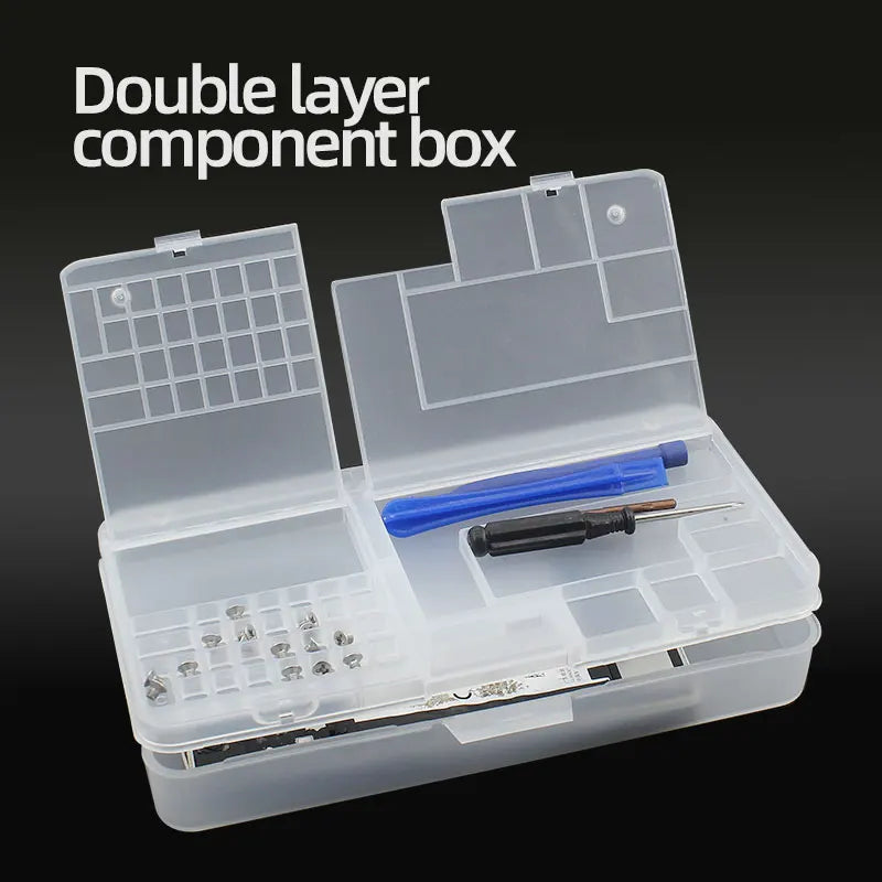 Box Electronic Components Transparent Plastic Storage Small Screw