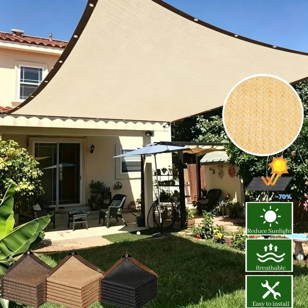 UV Sun Shade Net with Grommets | Garden & Outdoor Canopy