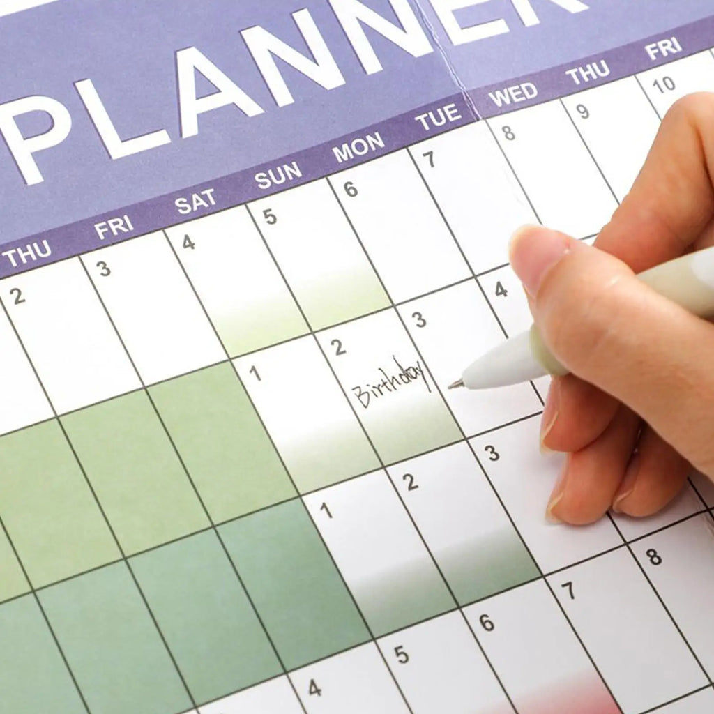 Yearly Calendar 2026 Monthly Wall Planner Reusable Scheduling