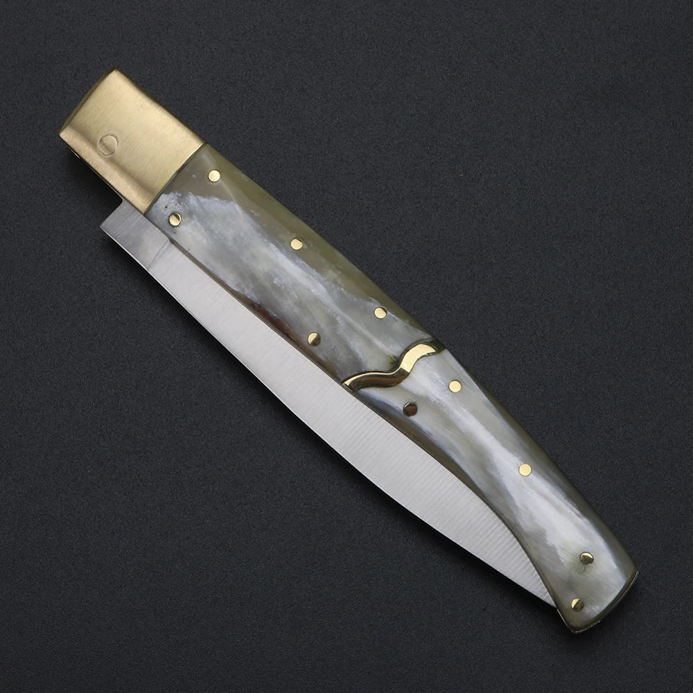 XUAN FENG Oxblood Folding Knife – D2 Steel Camping Pocket Knife