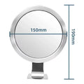Anti-Fog Shower Mirror with Suction Cup & Shaver Holder