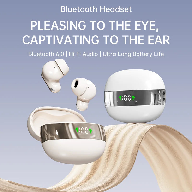 MINI550 Wireless TWS Earbuds – ANC Bluetooth Headphones LED