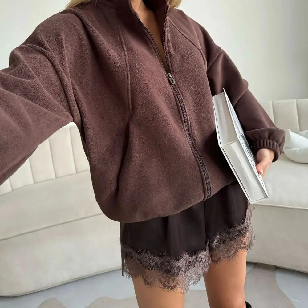 Women's Satin Lace Wide Leg Shorts – Elastic Waist Y2K Style