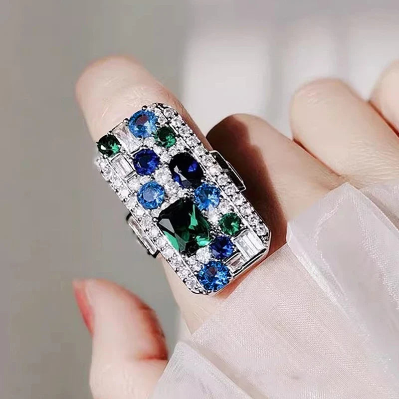Huitan Cubic Zirconia Ring – Sparkling Women's Fashion Jewelry
