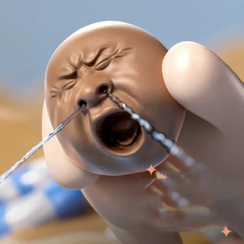 1 3 Funny Yawning Tea Pet Water Gun Toy Ugly Head Mischief Creative