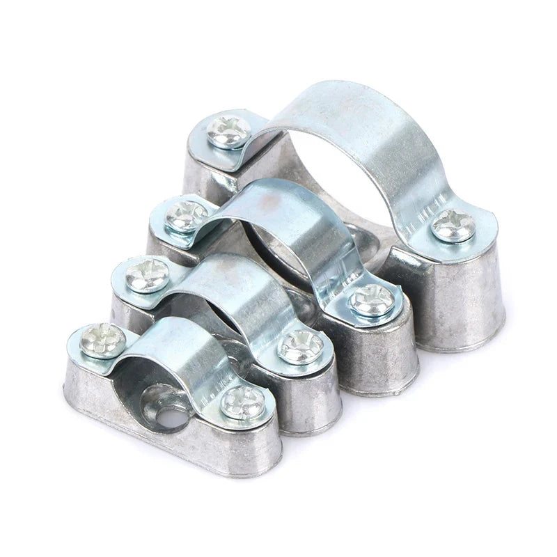 Aluminum Alloy Pipe Clamp Screw Wall Yards Away Card Line Clip 16 20