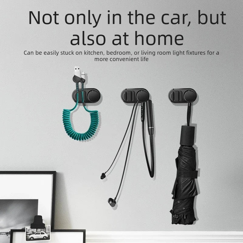 Self-Adhesive Hook – Car, Home, Headphone & Cable Organizer